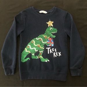 H&M Tree Rex Christmas Sweatshirt size 6-8